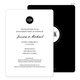 Black Circle Initials Invitations Image 1 of 11